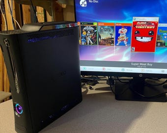 RGH 1.2 Xbox 360 Elite 500GB W/Customizable LED & Power Supply Included