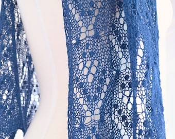 Scarf pattern "Florence". Lace scarf. Original design. PDF pattern. LaceKnit design.