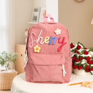 Personalized Kids Backpack with Name, Custom Name School Bag, Children&#39;s Backpack for Kids and Toddlers, Back to School Gift, Preschool Gift