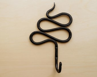Snake Wall Hook, Rustic Plant Hanger, Handcrafted Entryway Organizer