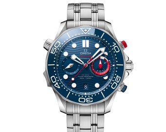 Omega Seamaster Diver 300m Co-Axial Master Chronometer Chronograph 44mm 21030445103002