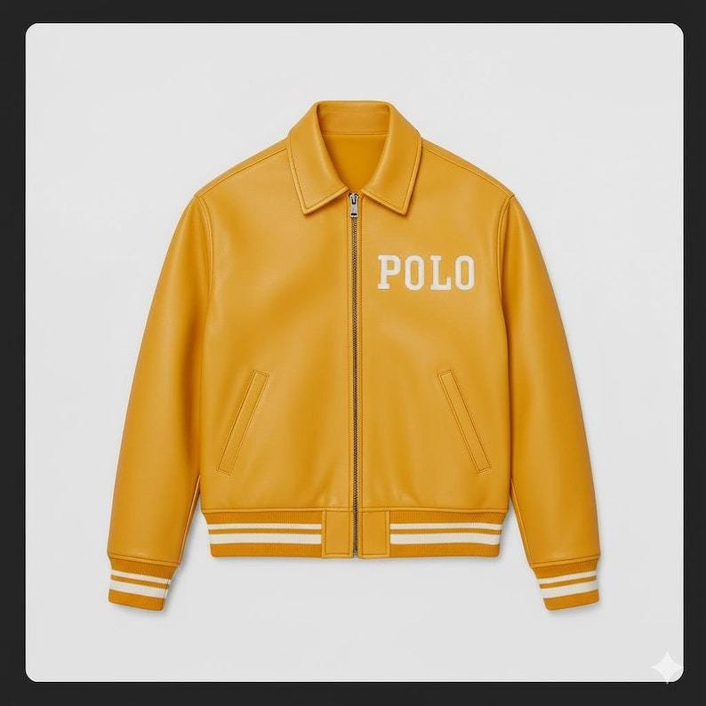 Yellow polo jacket - Etsy 日本