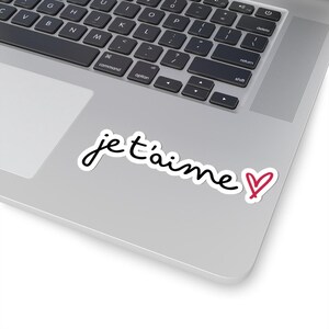 Cute Kiss-Cut Stickers | Je T&#39;aime Designs for Love Letters, Scrapbooking, Laptops, Gifts, Valentine&#39;s Day, and More!