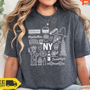 NY Graphic Tee: New York Travel T-Shirt for Women