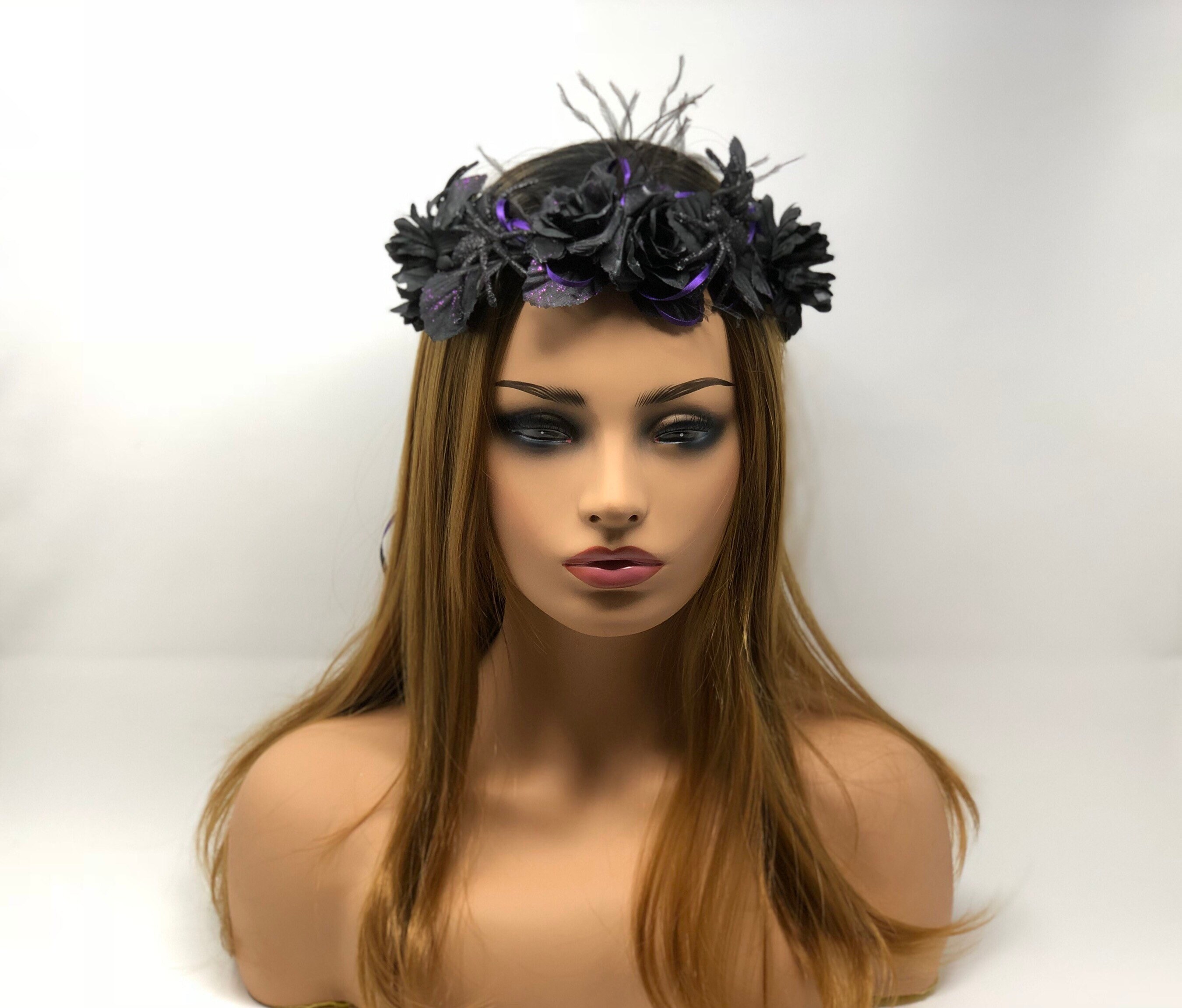 Bandeau Fleuri Halloween - Couronne De Fleurs Mexicaine Pour Déguisement Femme