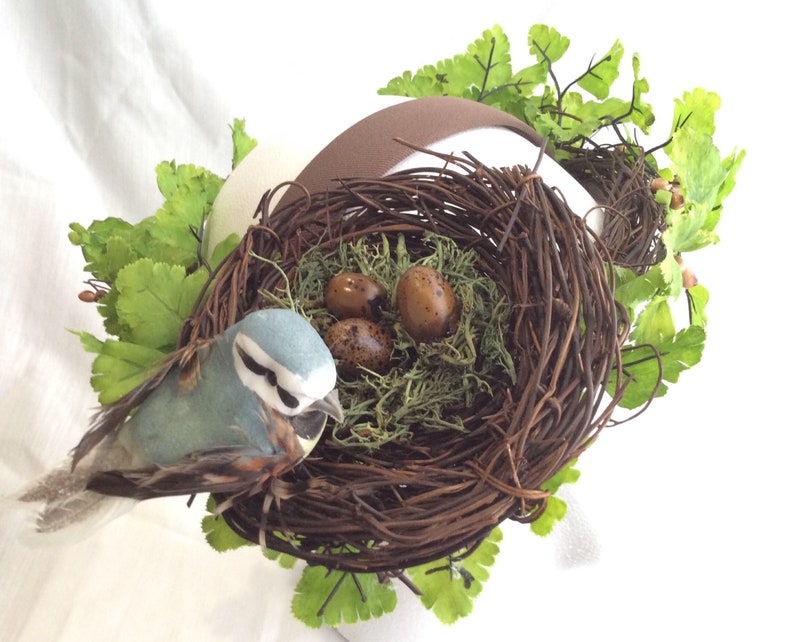 Bird and Nest Flower Crown Floral Headpiece Headband Etsy