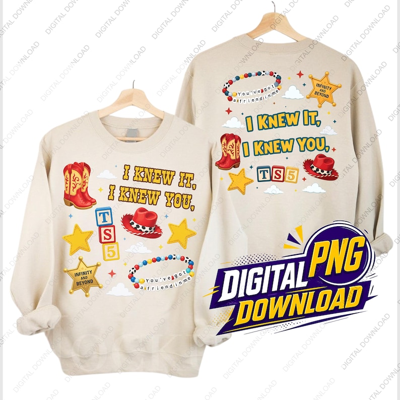 2 Fil Jag visste det Jag visste att du Fil PNG, Vänskapsdesign, Woody Buzz Lightyear bild 2