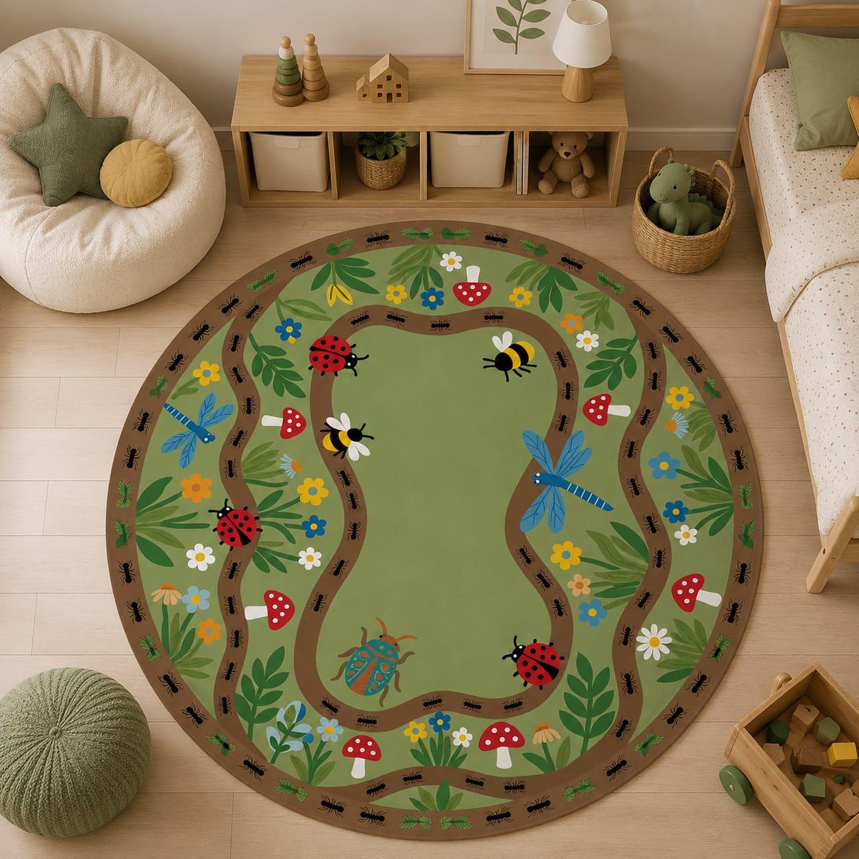 Colorful Bug Rug - Etsy