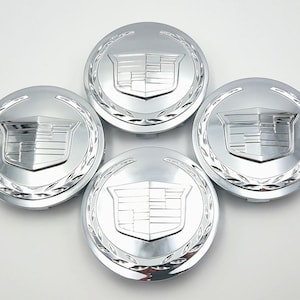 Juego de 4 tapacubos cromados de 83 mm para Cadillac Escalade (2005-2014) 9595891