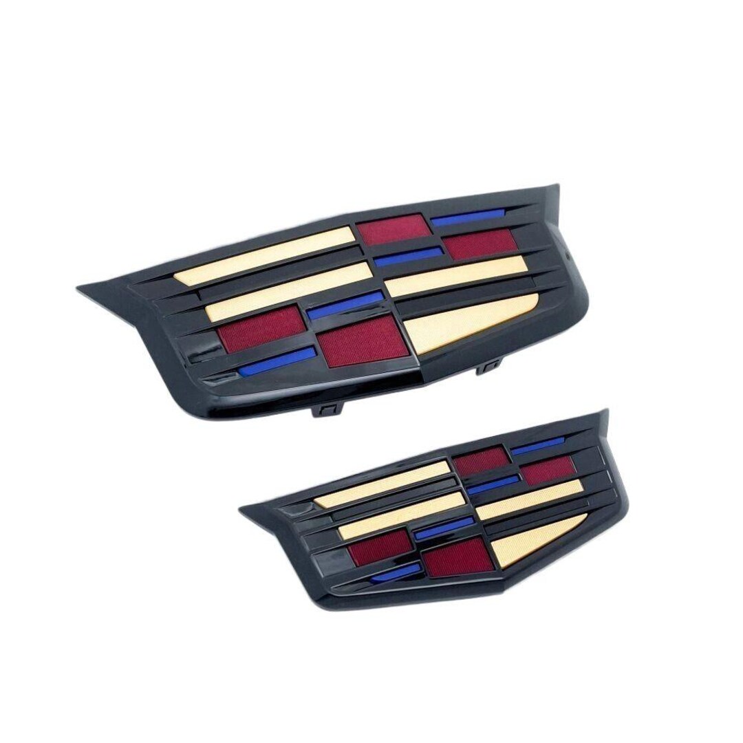 Ats Rear Emblem Black Color 215mm Front Grille Emblem & 145mm Rear Trunk Emblem for ...