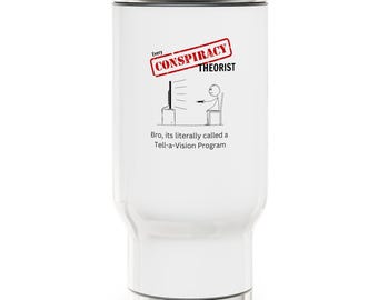 Tazza da viaggio ell-a-Vision / Tazza complottista di programmazione / Regalo per chi cerca la verità / Regalo per teorici della cospirazione