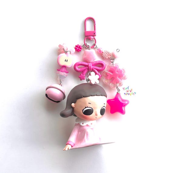 Nyota First Drop Beaded Charm Keychain - Etsy Canada