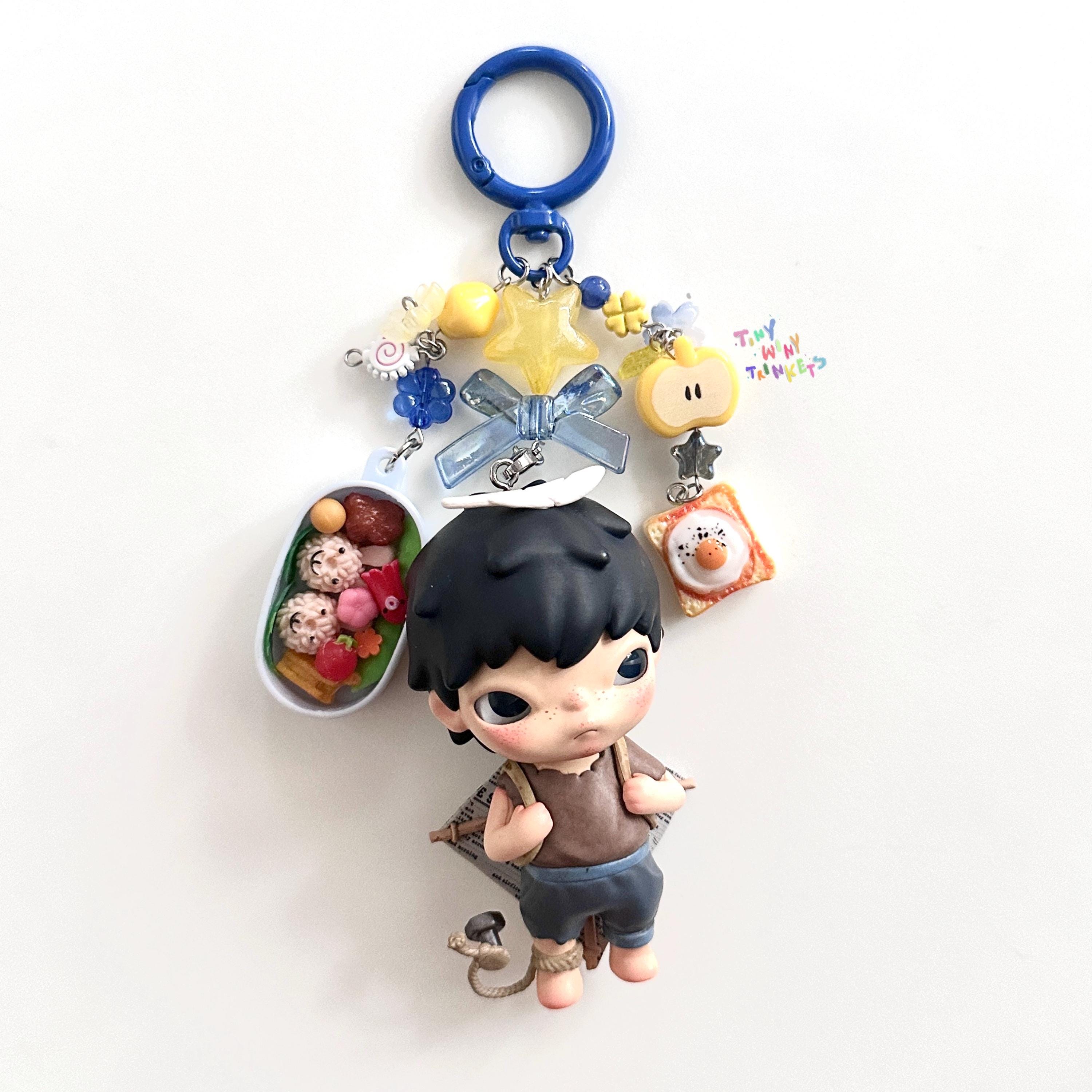 Hirono Popmart Beaded Charm Keychain - Etsy