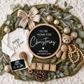 Christmas Pregnancy Announcement December Due Date, Editable Template (Digital Download)