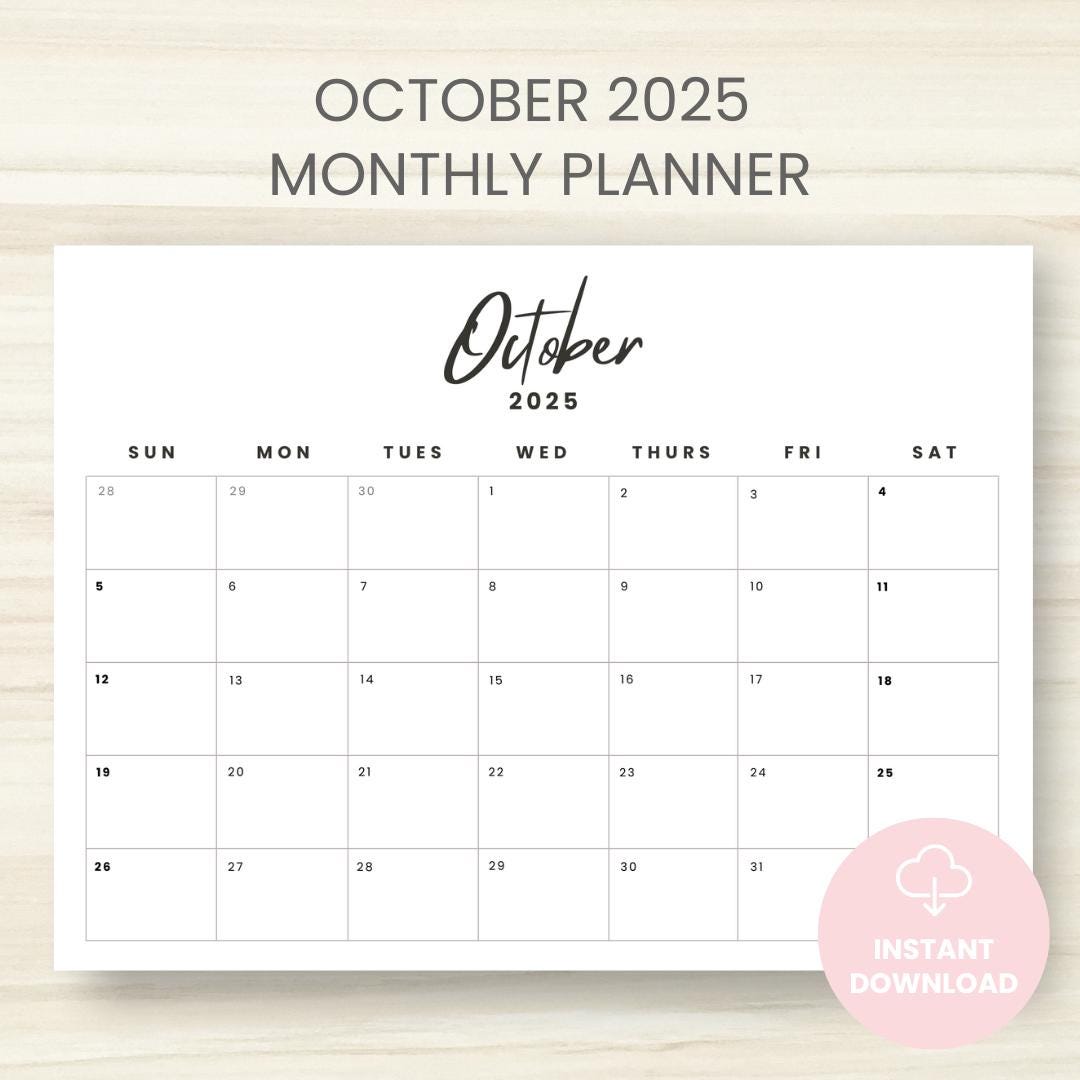 Printable September October 2025 calendar | Calendarkart, image size:1080x1080