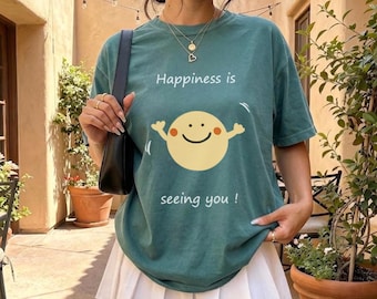 Happiness Is Seeing You Shirt, Teacher Shirt, Trendy Back To School Tee, First Day Of School