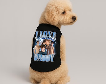 Custom Dog Bootleg Shirt, Dog Lovers Gift, Birthday Gifts For Dog Dad, Funny Dog Clothes, Best Dog Dad, Pet Tank Top