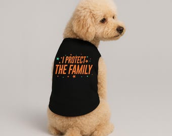 Custom Pet Hoodie, Glitter I Protect The Family Hoodie For Dog, National Pet Day Gift, Dog Day Shirt, Dog Lovers Gift