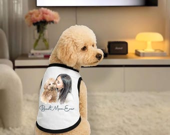 Personalized Watercolor Dog Portrait Pet Hoodie: Pet Portrait Dog Chihuahua Clothes, Dog Dad, Dog Mom Gifts