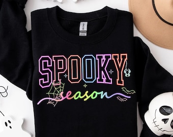 Neon Halloween-tröja: Spöksäsongströja