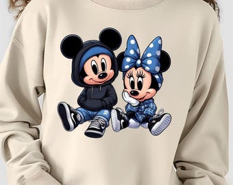 Youth Mickey Mouse And Minnie Mouse Shirt, 2025 Disney Vacation Sweatshirt, Mickey & Minnie Hoodie, Disneyland Youth Tshirt, Cozy Disney Tee