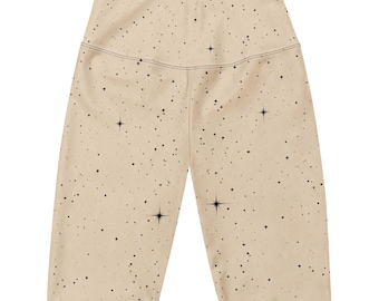 Aurelion Eye Beige Biker Shorts – Women's High Waist Cycling Shorts, Yoga & Gym Activewear