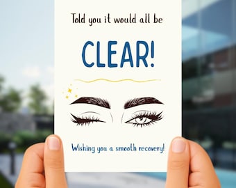 Funny Eye Surgery Card: Cataract Recovery Gift (PDF, PNG)