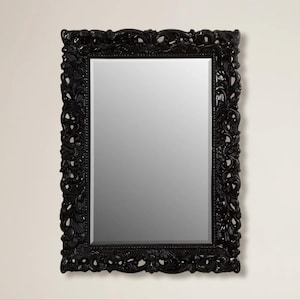 Luxury full length mirror frame, Handmade wooden mirror, wall carved mirror, Hand carved wooden mirror,Silver white color Vintage mirror