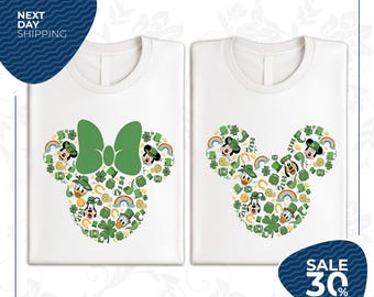 Disney St Patrick's Day Shirt | Mickey St Patricks Day Shirt | Matching Family Shirt | Mickey and Minnie Shirt | Disneyland St Patrick's Day