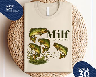 Man I Love FishT-Shirt | Meme Fish Shirt | Vintage Style Unisex T-Shirt | Offensive Unisex Tee | Inappropriate Funny Gag Gift | Gen Z Meme