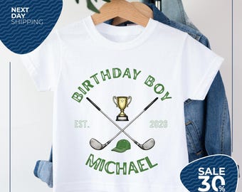 Golf Birthday Shirt | 1st Birthday Outfit | Hole in One Birthday Party Shirt | Personalized Golf Family Birthday Shirts
