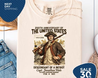 Comfort Colors® Celebrate 250 Years of America Shirt | DAR SAR Shirt for Independence Day Shirt | Patriotic Semiquincentennial | 1776-2026