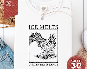 Comfort Colors® Ice Melts Under Resistance Anti ICE Shirt | Subtle Abolish ICE Shirt | Pro Immigration Ally | Human Rights FDT Protest