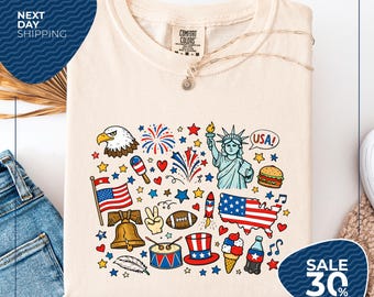 Comfort Colors® 1776-2026 USA Kids Patriotic Tee | Happy 250 America Shirt | Kids Patriotic USA Tee | America 250th Anniversary Tee