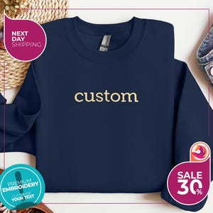 Custom Embroidered Shirt, Personalized Embroidered T-shirt, Embroidered Tee, Custom Tee, Gift for her, Gift for him, Custom Embroidery