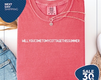 Comfort Colors® Will You Come to My Cottage This Summer Shirt | Hockey Shirt | Gift For Movie Lover | LGBTQ Movie Merch