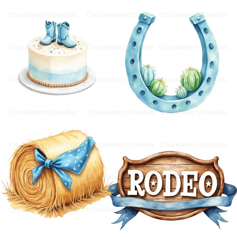 My First Rodeo Clipart (45) Pngs| Little Cowboy Baby Boy Birthday ...