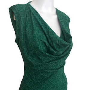 Cowl Neck Top w/ Open Back - Festival Clothing - Burlesque - Emerald