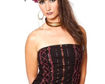 Women's Corset Top - Black - Small