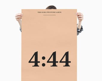 Jay-Z - Póster vertical mate de lujo 4:44