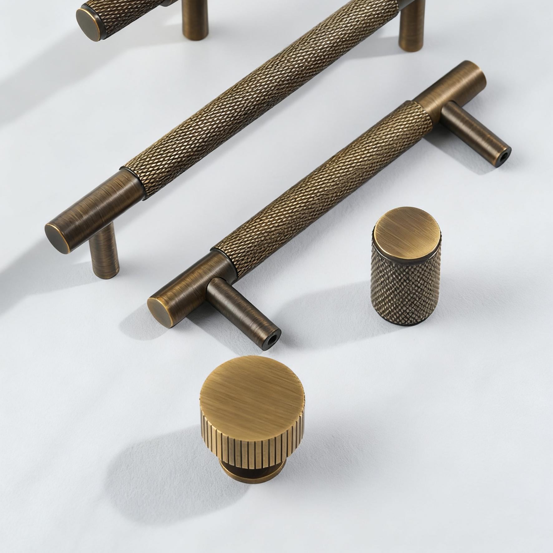 Linear Aged Brass Pulls | Antique Cabinet Handles | Brass Kitchen Pulls ...