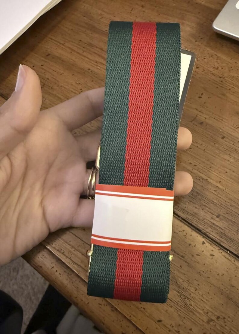 Correa de repuesto ancha y ajustable para bolso cruzado: cómoda correa de lona con herrajes dorados para bolsos de hombro o de mano. imagen 9