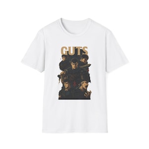 Guts Berserk Anime T-Shirt  Vintage Manga Shirt for Men & Women  Guts Sword Graphic Tee  Dark Fantasy Japanese Shirt  Gift for Anime Fans