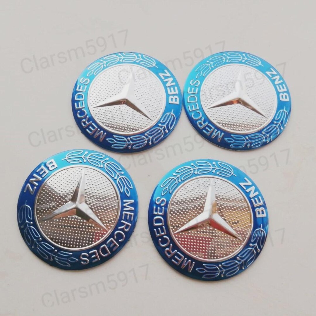 Ready Stock] 65mm Benz Wheel Cover Sticker Wheel Hub Caps Tire Center