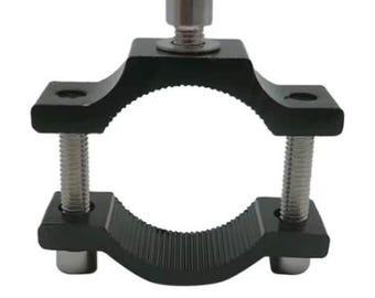 Motorcycle Handlebar Mount – Heavy Duty Black Bracket – Universal Fit – Lightweight Holder for Motorcycle Accessories