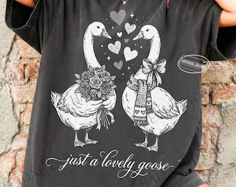 Corazón de San Valentín de ganso vintage PNG SVG, diseño animal de puntos de semitono