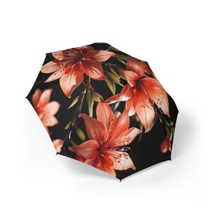 Floral Foldable Umbrella | Chic Rain Gear | Gifts for Her | Stylish Travel Accessories | Spring/Summer Fashion