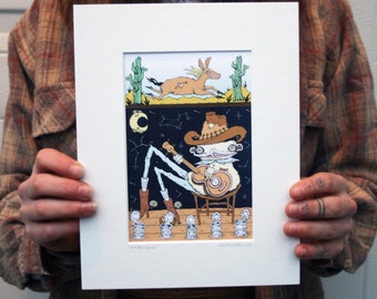 Cowboy Song Art Print