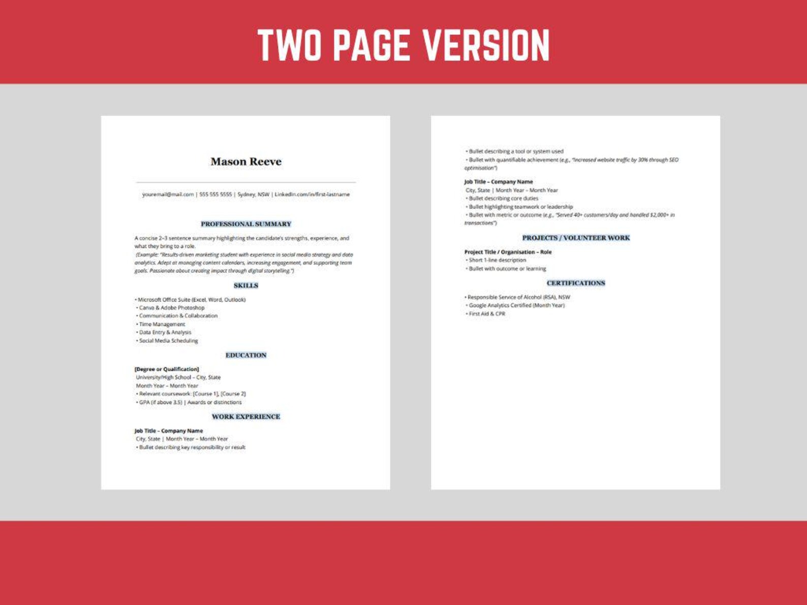 ATS Friendly Resume Template for - Il 1588xN.7089008515 7ys1