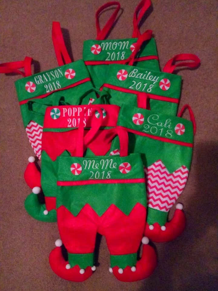 Elf Christmas Stockings Personalized | Etsy